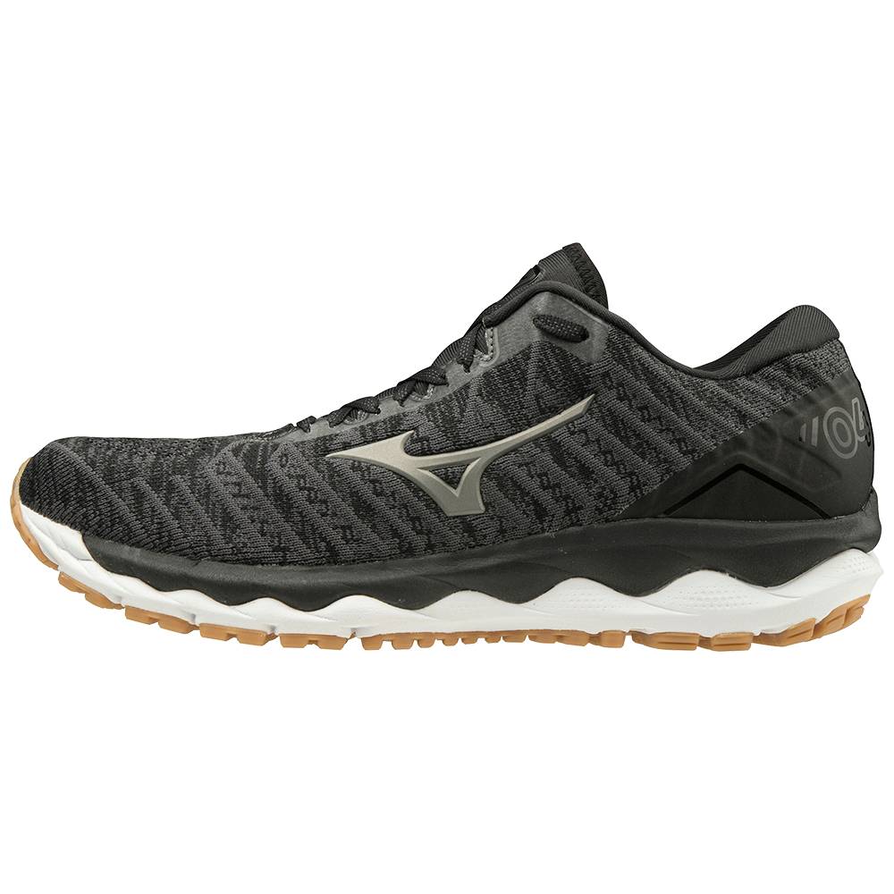 Zapatillas Running Mizuno Wave Sky 4 WAVEKNIT™ 2E (Wide) Hombre Gris Oscuro España XLHZ-70945